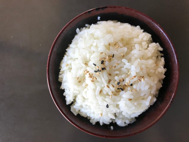 Steamed Rice.